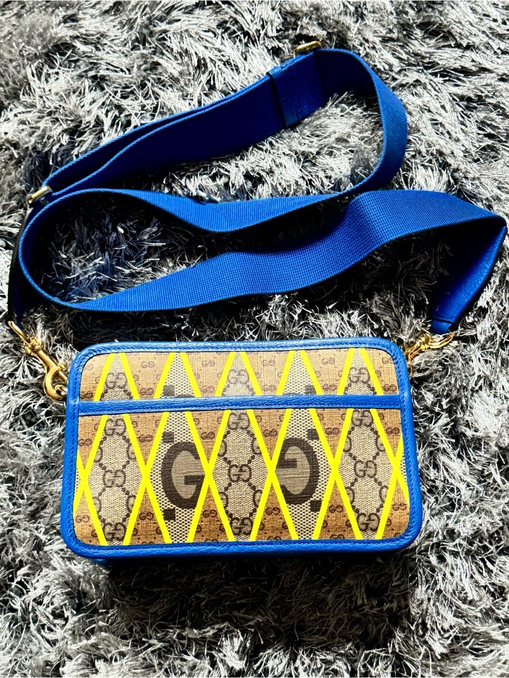 **Authentic** Gucci GG Rhombus Crossbody Bag